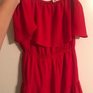 Boutique red romper
